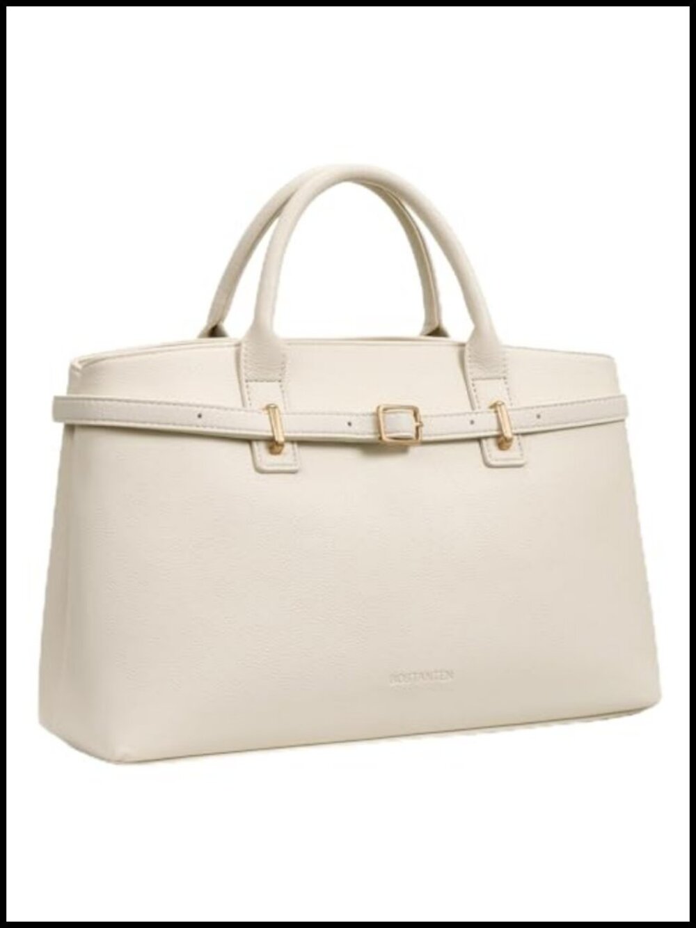 Structured Satchel Tote Vegan Leather Multi-Way Purse